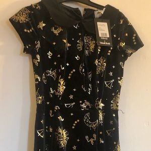 Modcloth x Collectif Black Zodiac dress NWT